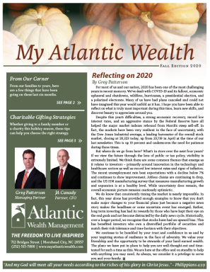 Fall 2020 Newsletter Cover Page