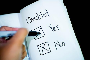 Yes-or-no-checklist